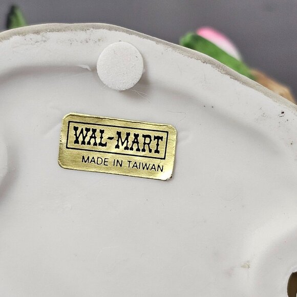 Vintage Porcelain Hummingbird Figurine Floral Decor Wal-Mart Taiwan 4.5” - Picture 2 of 8